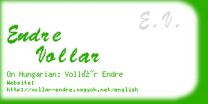 endre vollar business card